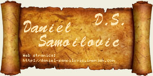 Daniel Samoilović vizit kartica
